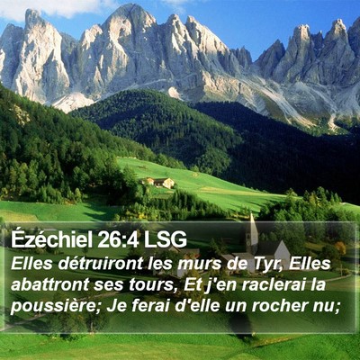 Ézéchiel 26:4 LSG Bible Verse Image