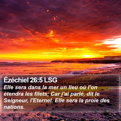 Ézéchiel 26:5 LSG Bible Verse Image