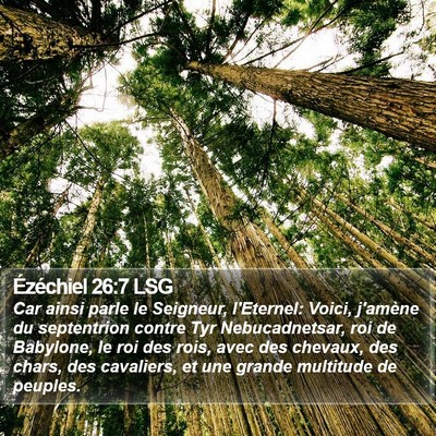 Ézéchiel 26:7 LSG Bible Verse Image