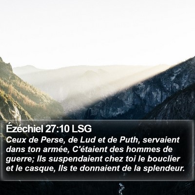 Ézéchiel 27:10 LSG Bible Verse Image