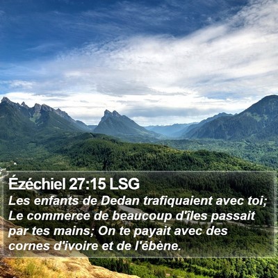 Ézéchiel 27:15 LSG Bible Verse Image