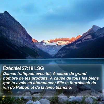 Ézéchiel 27:18 LSG Bible Verse Image