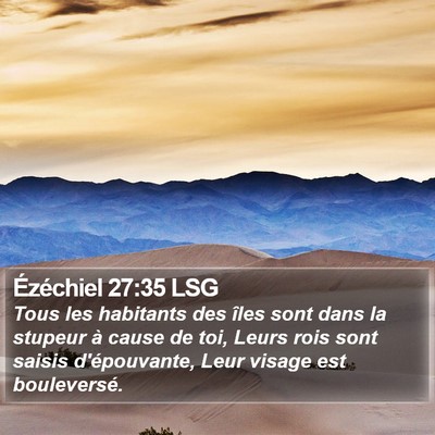 Ézéchiel 27:35 LSG Bible Verse Image
