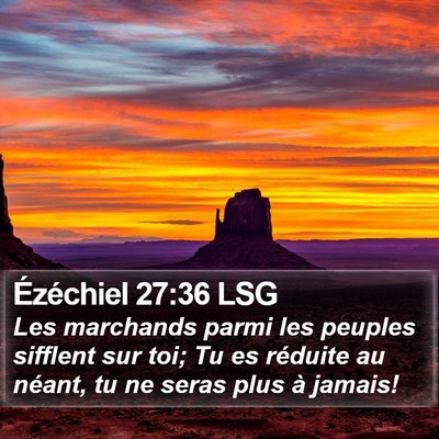 Ézéchiel 27:36 LSG Bible Verse Image