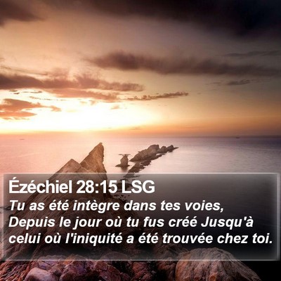 Ézéchiel 28:15 LSG Bible Verse Image