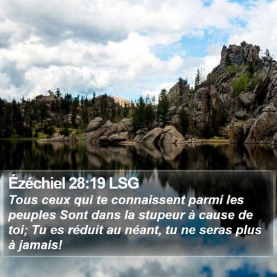 Ézéchiel 28:19 LSG Bible Verse Image