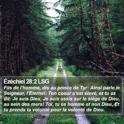 Ézéchiel 28:2 LSG Bible Verse Image