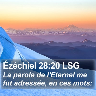 Ézéchiel 28:20 LSG Bible Verse Image