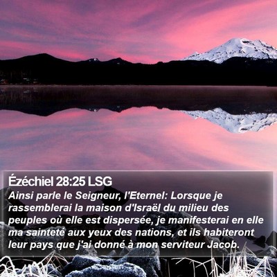 Ézéchiel 28:25 LSG Bible Verse Image