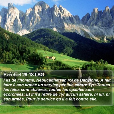 Ézéchiel 29:18 LSG Bible Verse Image