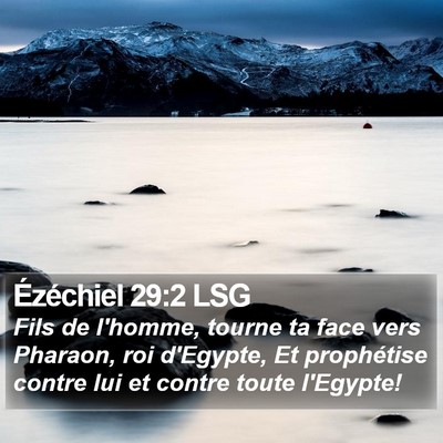 Ézéchiel 29:2 LSG Bible Verse Image