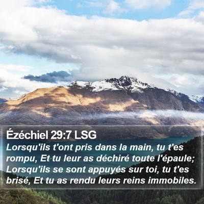 Ézéchiel 29:7 LSG Bible Verse Image