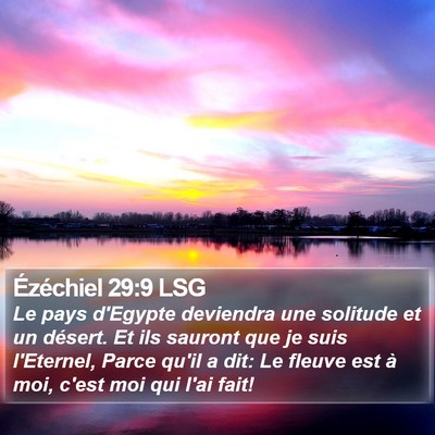 Ézéchiel 29:9 LSG Bible Verse Image