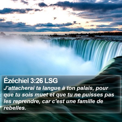 Ézéchiel 3:26 LSG Bible Verse Image
