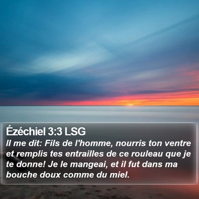 Ézéchiel 3:3 LSG Bible Verse Image