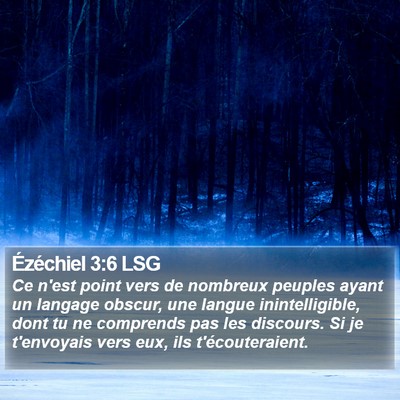 Ézéchiel 3:6 LSG Bible Verse Image
