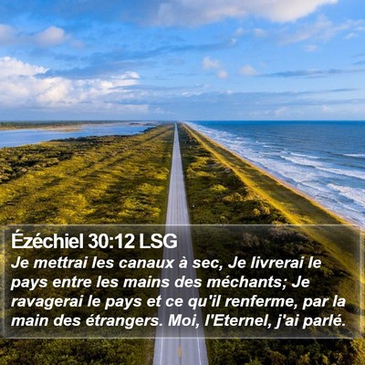 Ézéchiel 30:12 LSG Bible Verse Image