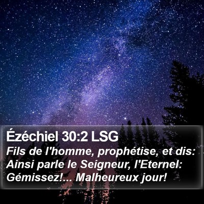 Ézéchiel 30:2 LSG Bible Verse Image