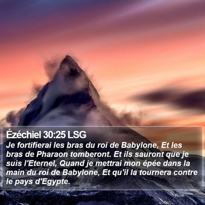 Ézéchiel 30:25 LSG Bible Verse Image