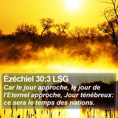 Ézéchiel 30:3 LSG Bible Verse Image