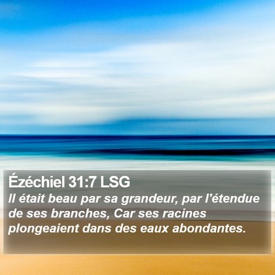 Ézéchiel 31:7 LSG Bible Verse Image