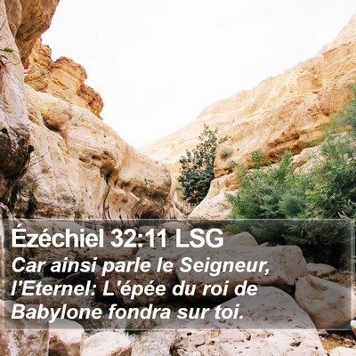 Ézéchiel 32:11 LSG Bible Verse Image