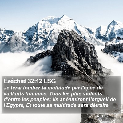 Ézéchiel 32:12 LSG Bible Verse Image