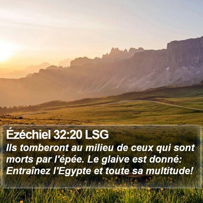 Ézéchiel 32:20 LSG Bible Verse Image