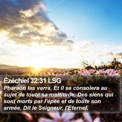 Ézéchiel 32:31 LSG Bible Verse Image