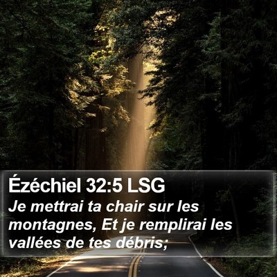 Ézéchiel 32:5 LSG Bible Verse Image