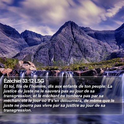 Ézéchiel 33:12 LSG Bible Verse Image
