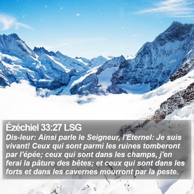 Ézéchiel 33:27 LSG Bible Verse Image