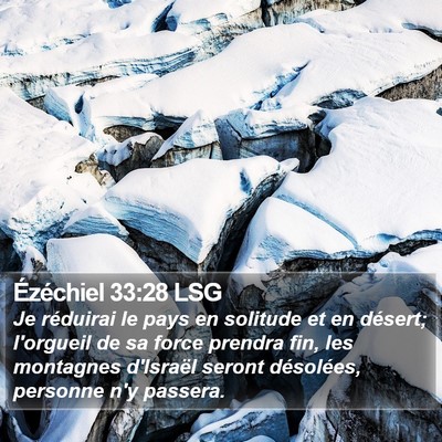 Ézéchiel 33:28 LSG Bible Verse Image
