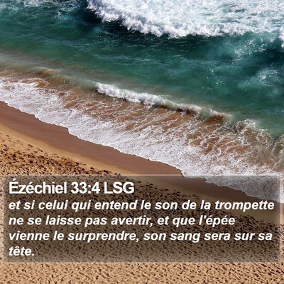 Ézéchiel 33:4 LSG Bible Verse Image