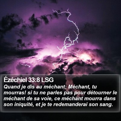 Ézéchiel 33:8 LSG Bible Verse Image