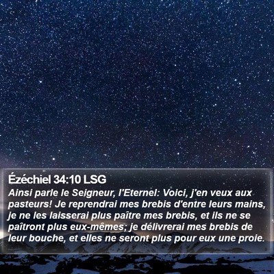Ézéchiel 34:10 LSG Bible Verse Image