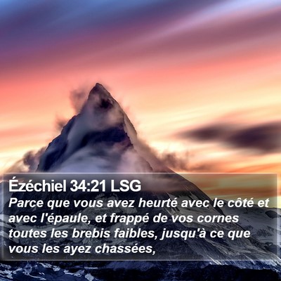 Ézéchiel 34:21 LSG Bible Verse Image