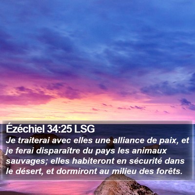Ézéchiel 34:25 LSG Bible Verse Image