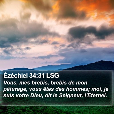 Ézéchiel 34:31 LSG Bible Verse Image