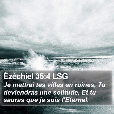 Ézéchiel 35:4 LSG Bible Verse Image