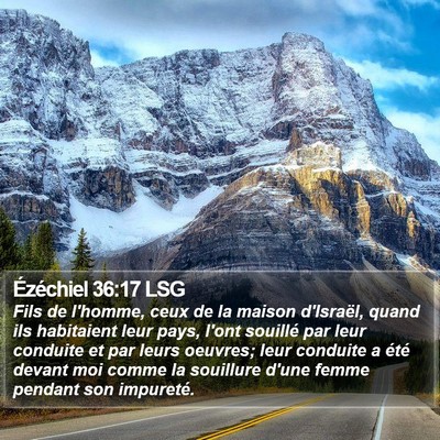 Ézéchiel 36:17 LSG Bible Verse Image
