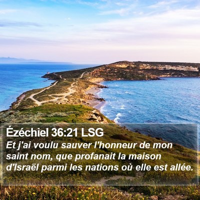 Ézéchiel 36:21 LSG Bible Verse Image