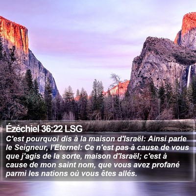 Ézéchiel 36:22 LSG Bible Verse Image