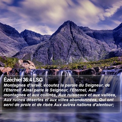 Ézéchiel 36:4 LSG Bible Verse Image