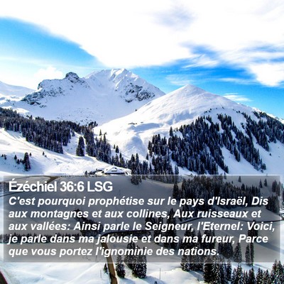 Ézéchiel 36:6 LSG Bible Verse Image