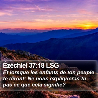 Ézéchiel 37:18 LSG Bible Verse Image