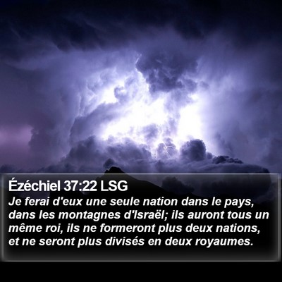 Ézéchiel 37:22 LSG Bible Verse Image