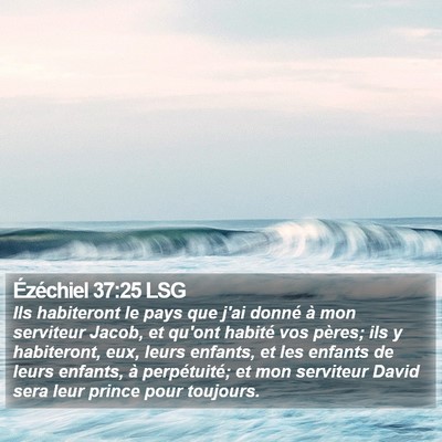 Ézéchiel 37:25 LSG Bible Verse Image