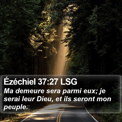Ézéchiel 37:27 LSG Bible Verse Image