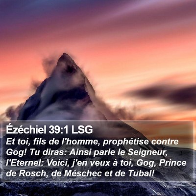 Ézéchiel 39:1 LSG Bible Verse Image